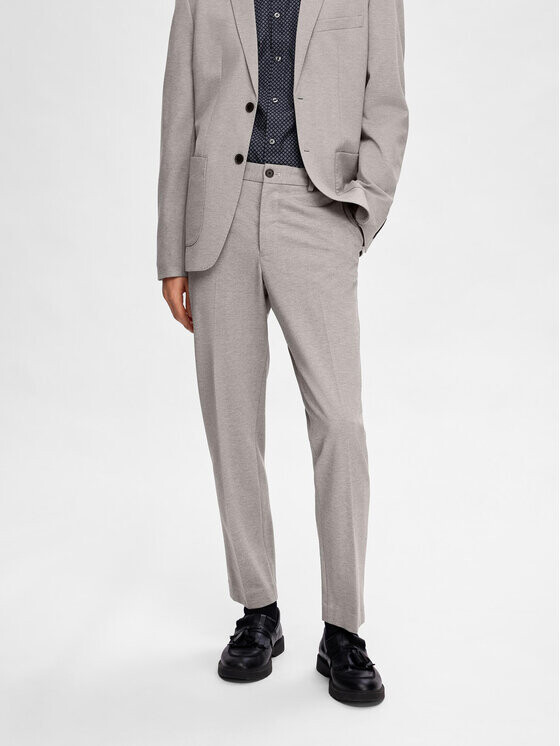 

Костюмные брюки узкого кроя Selected Homme, серый