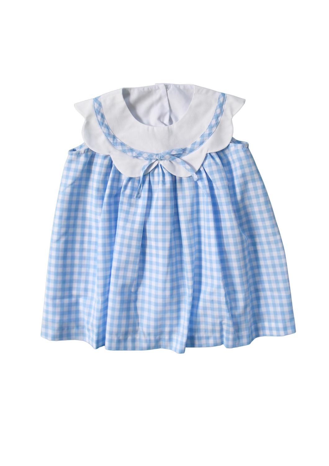 

Детское платье Charlotte с воланом в клетку Ballantyne Blue Mint Magnolia
