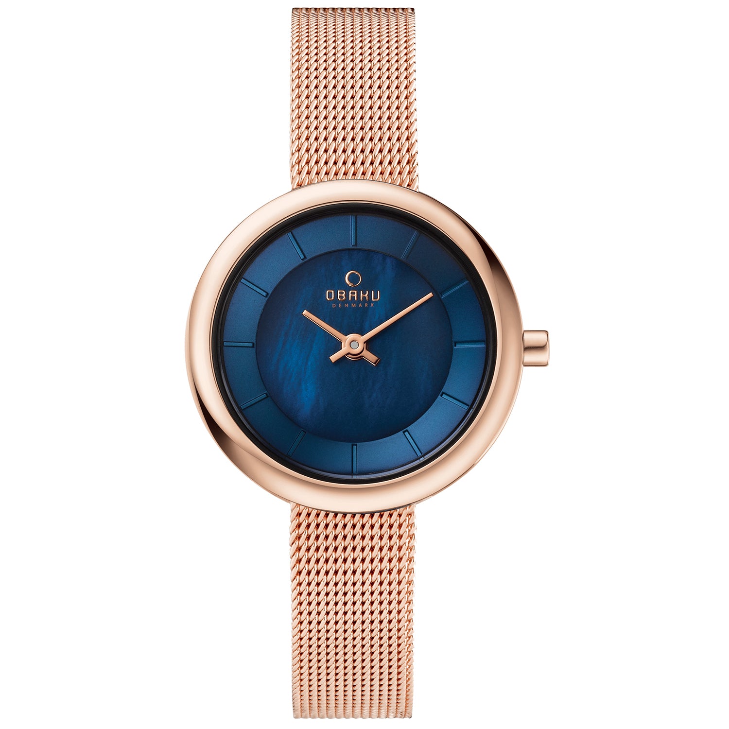 

Женские часы Obaku Stille с синим циферблатом