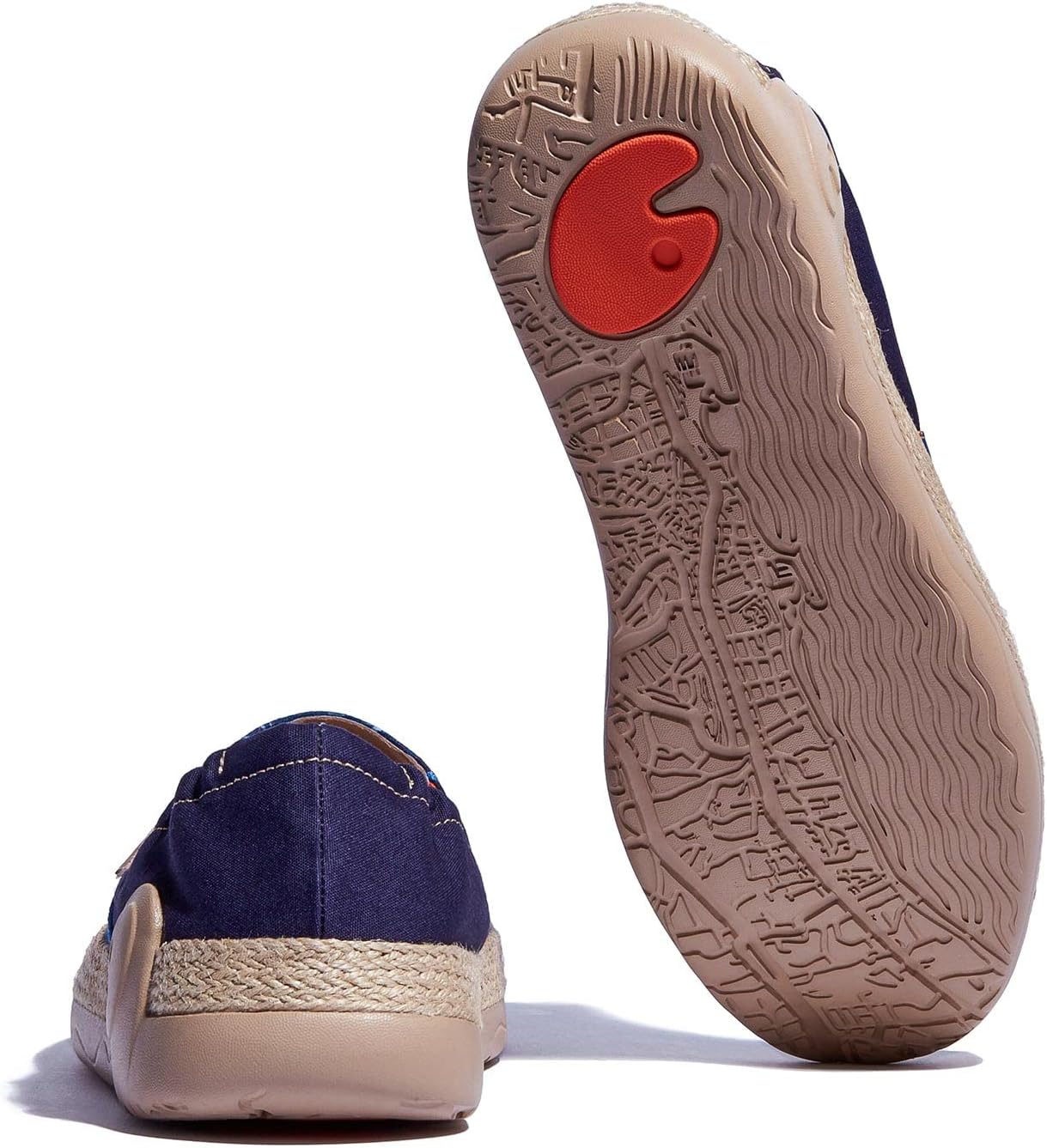 Мужские эспадрильи UIN Slip Ons- легкие прогулочные повседневные лоферы, удобные, с ручной росписью, серия Marbella, Marbellaⅵ-jungle Tree Shadow — фото 3