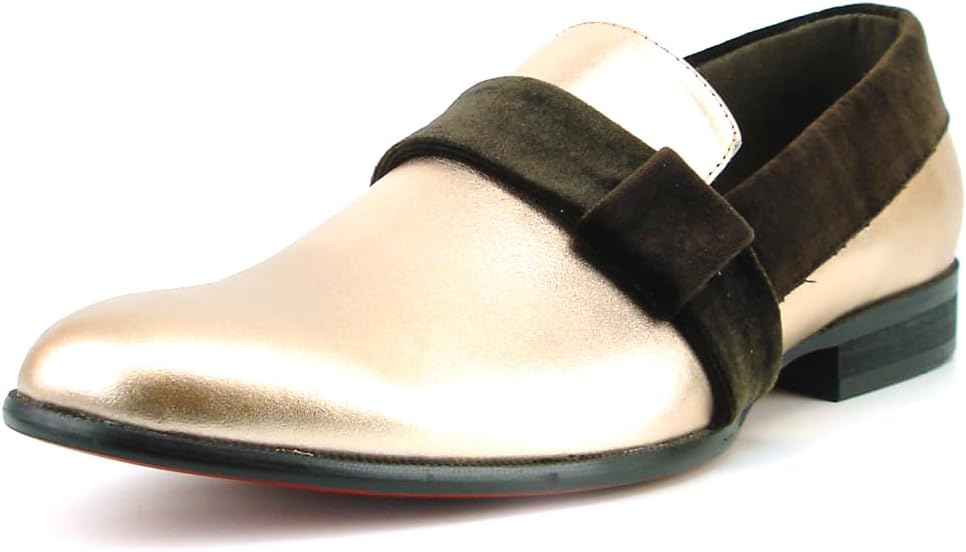 

Лоферы Fiesso от Aurelio Garcia FI-7356 с металлической кожей и замшевым ремешком, без застежки Fiesso By Aurelio Garcia, золотой