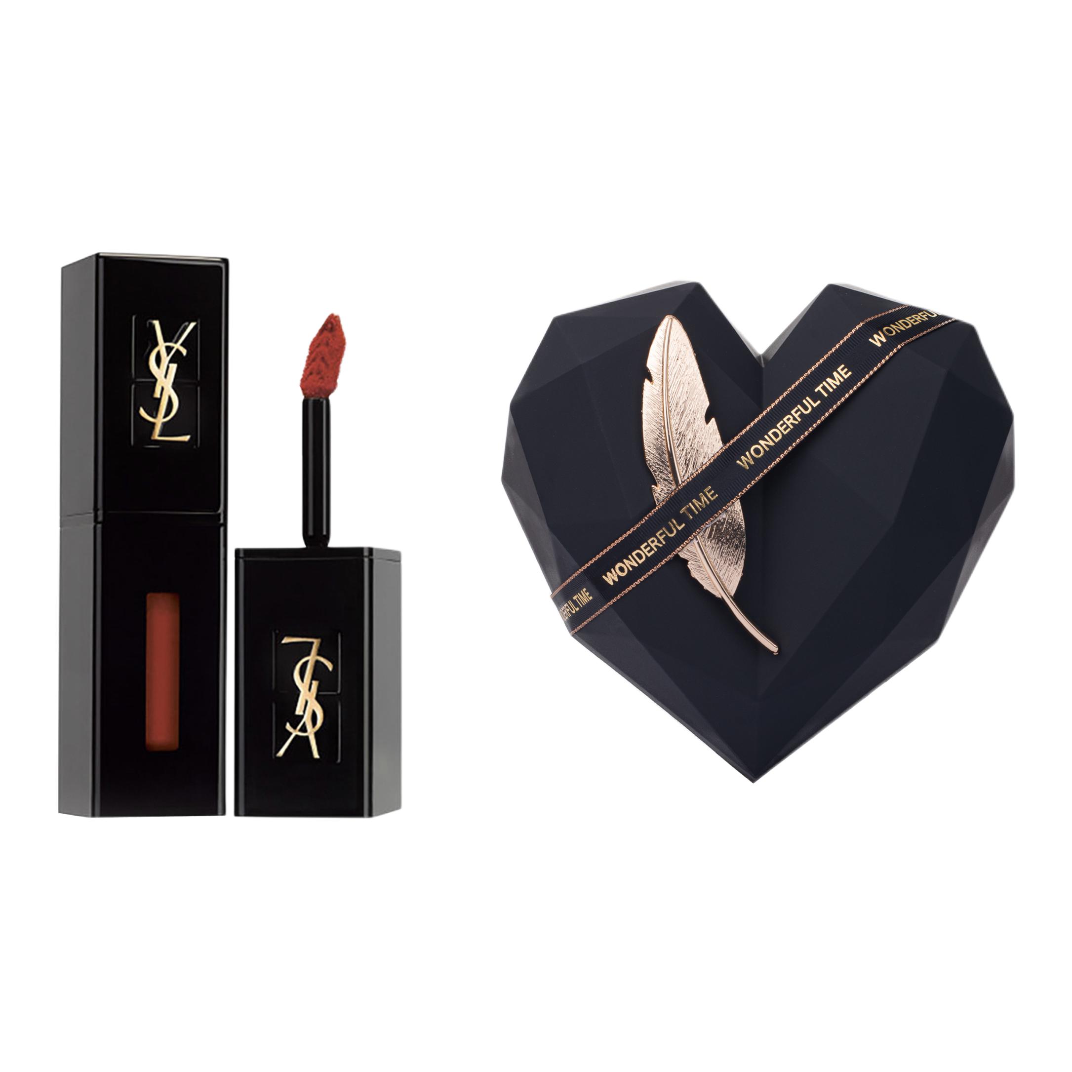 

SAINT LAURENT Набор косметики Gold Bar в коробке Starry Sky Rose, легко растушевывается, матовый, стойкий