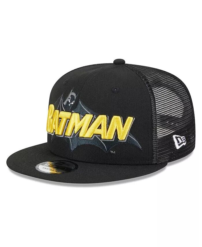 

Мужская черная кепка Batman Trucker 9FIFTY Snapback New Era, черный