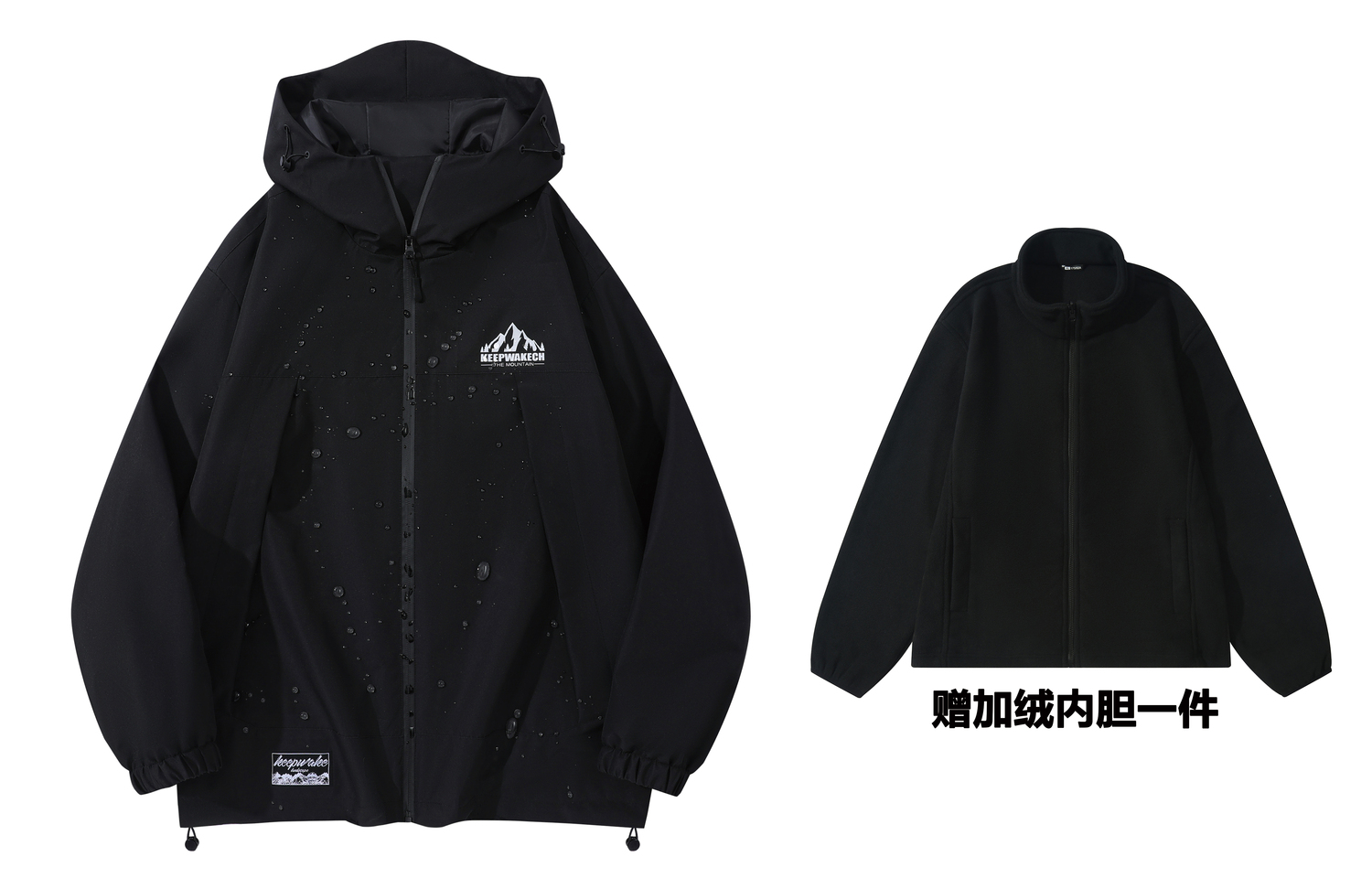 

KW Куртка Unisex, Black (Comes with Fleece-Lined Liner)