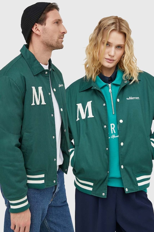 

Хлопковая куртка The Varsity Polo The Mercer Brand, зеленый