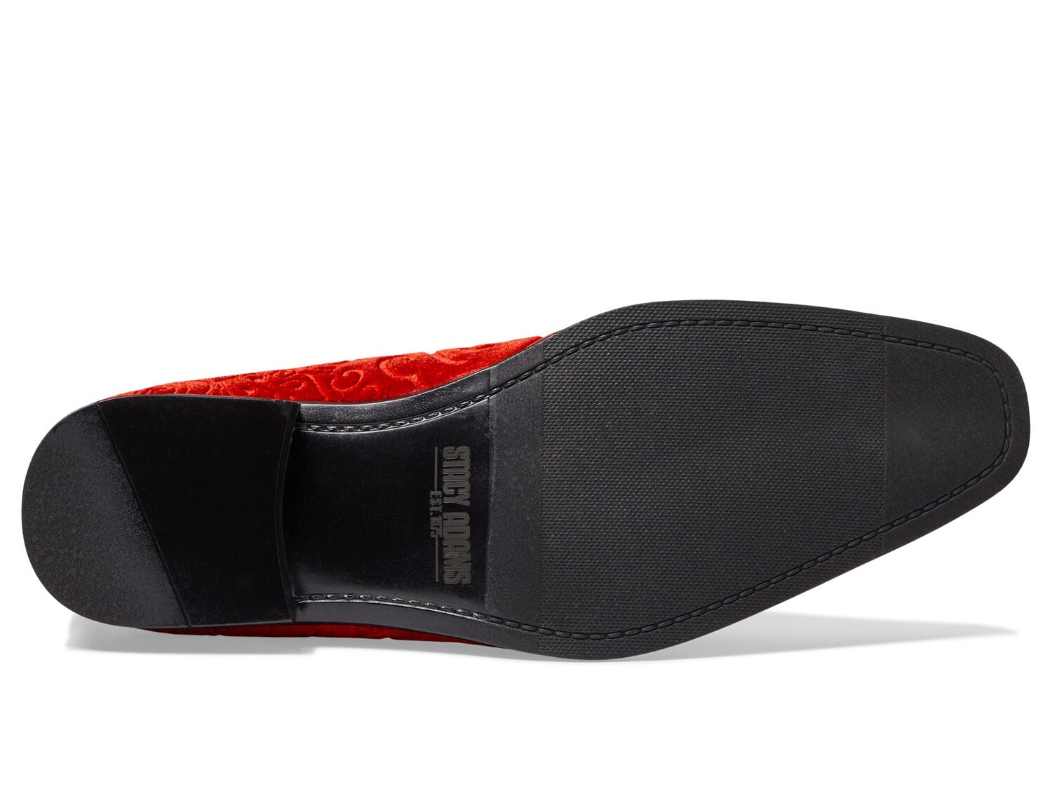 

Лоферы Stacy Adams Saunders Velour Slip-On, красный