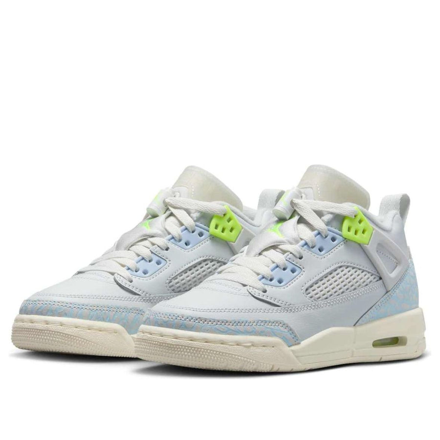 Кроссовки (GS) Air Jordan Spizike Low 'Photon Dust Volt', серый — фото 3