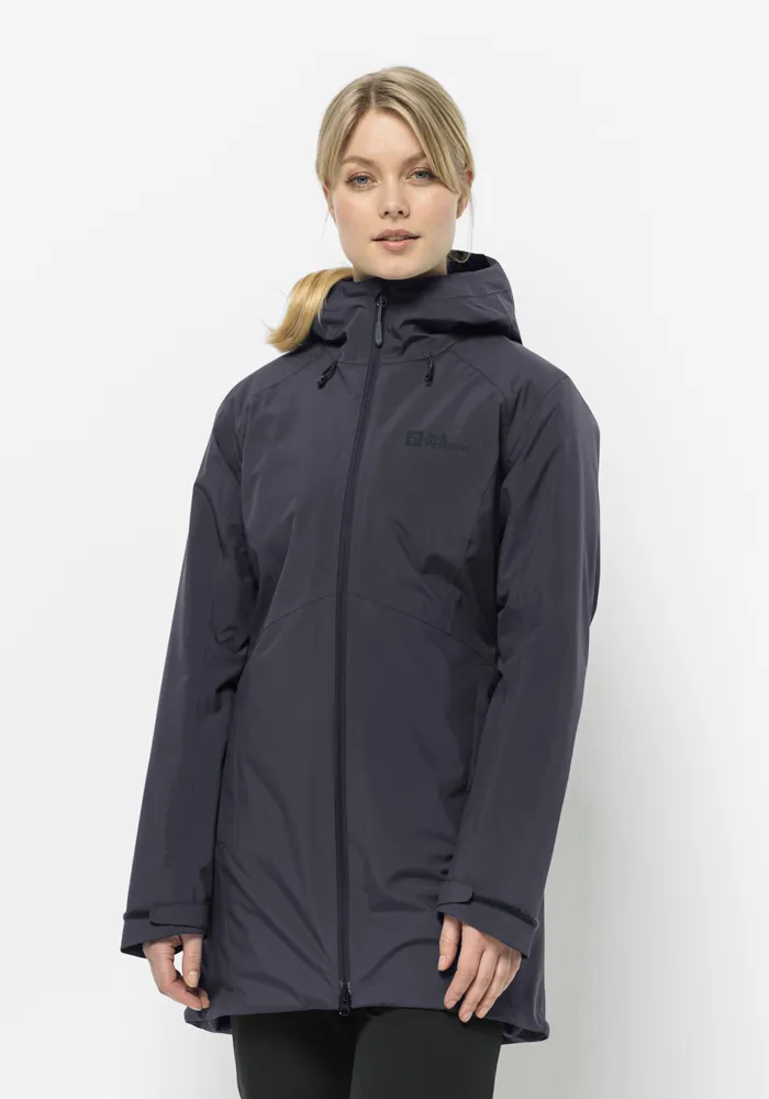 

Зимняя куртка Jack Wolfskin "HEIDELSTEIN INS JKT W", с капюшоном, цвет Graphite