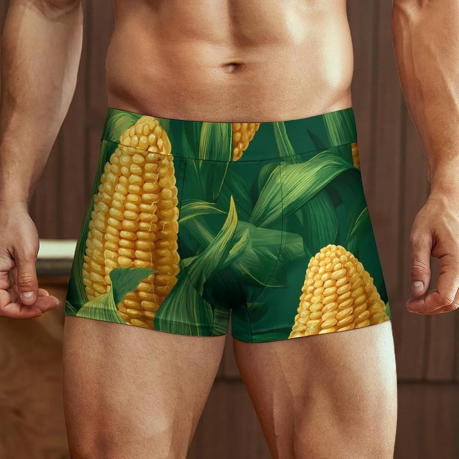 Боксеры Corn Cobs Green Leave, Style-7 — фото 2