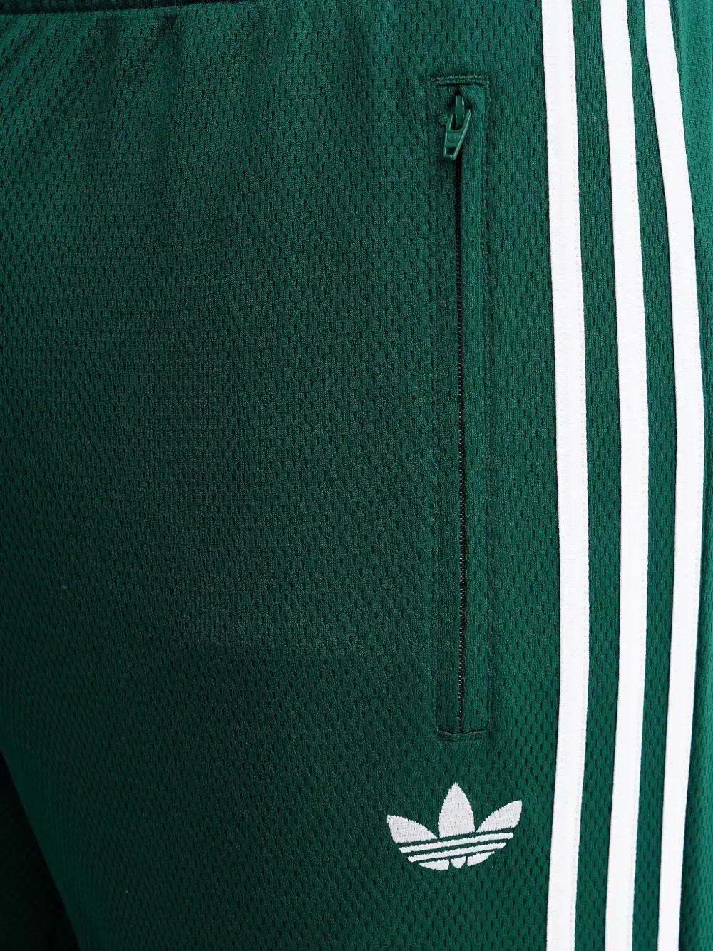 Брюки с полосками и логотипом Adidas, зеленый — фото 4