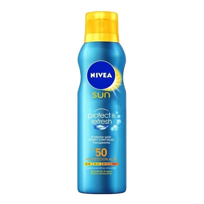 

Nivea Sun Защитный и освежающий солнцезащитный спрей F50 200 мл Inny Producent