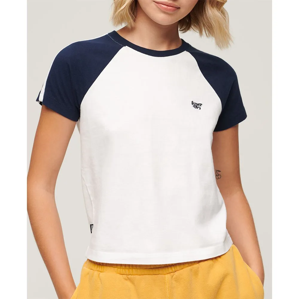 

Футболка Superdry Essential Logo Slub Retro, белый