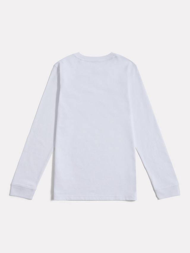 Детская футболка с логотипом с длинными рукавами New Balance, Nb Bright White — фото 2