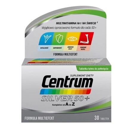 

Витаминная добавка Centrum Silver 50+, 30 таблеток Unbranded