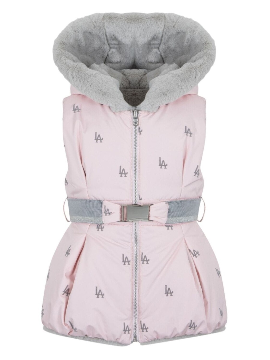 

Lapin House двусторонний жилет с логотипом, розовый