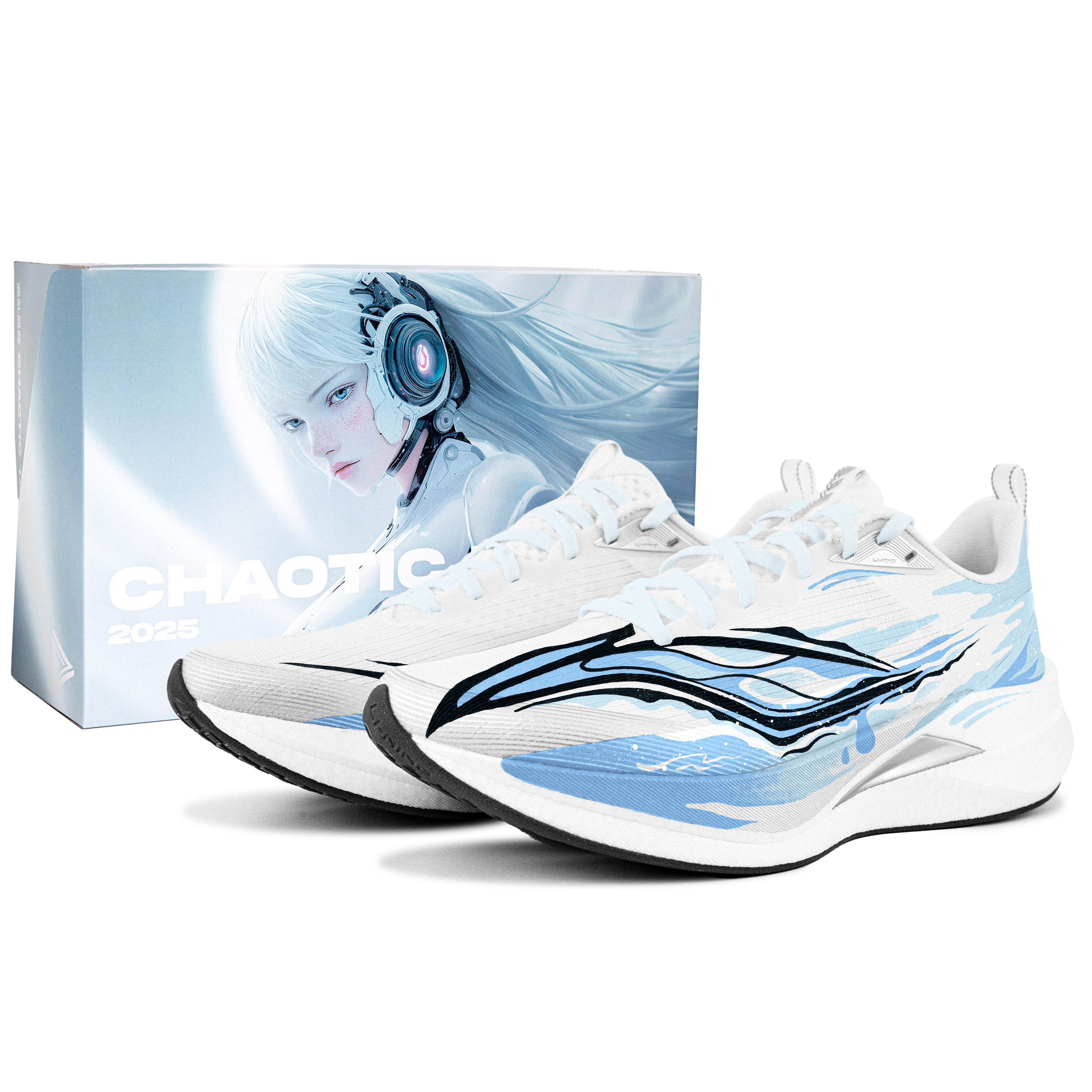 

Li-Ning Red Hare 9 PRO Cushioning, Wear Resistant низкие повседневные кроссовки для бега унисекс Blue