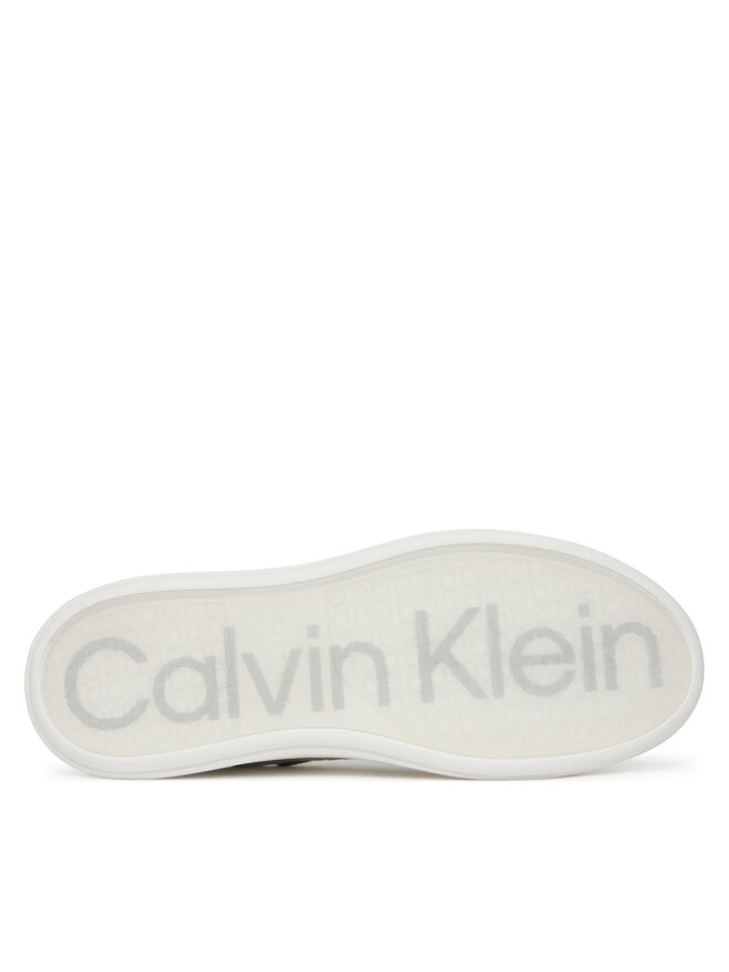 Кроссовки Chunky Low Top Lace Up Mono HM0HM01970 Calvin Klein, белый — фото 4