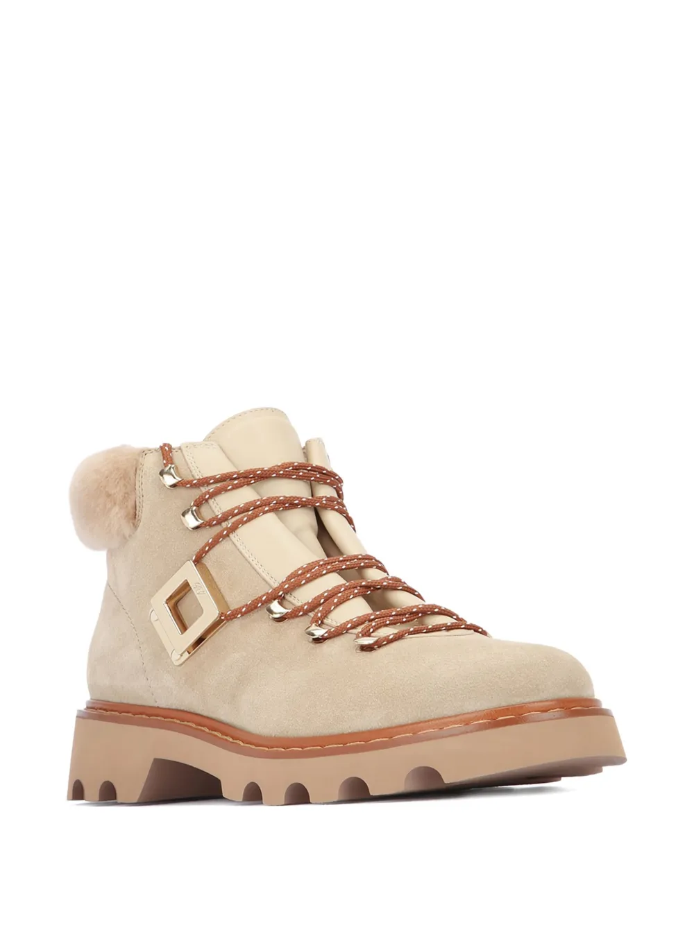 Грузовые ботинки Viv' Rangers из замши Roger Vivier, нейтральный — фото 2