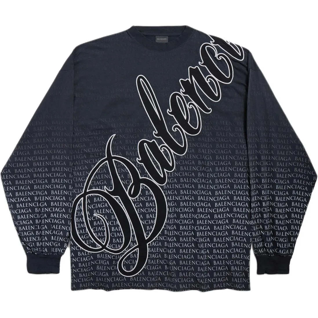 Футболка мужская oversize Balenciaga, Washed Black