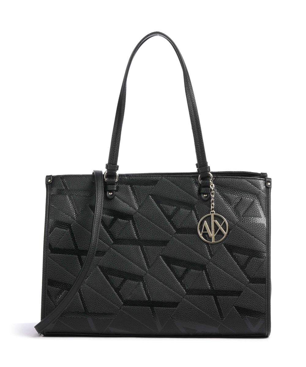 

Шоппер gynger из искусственной кожи Armani Exchange, черный