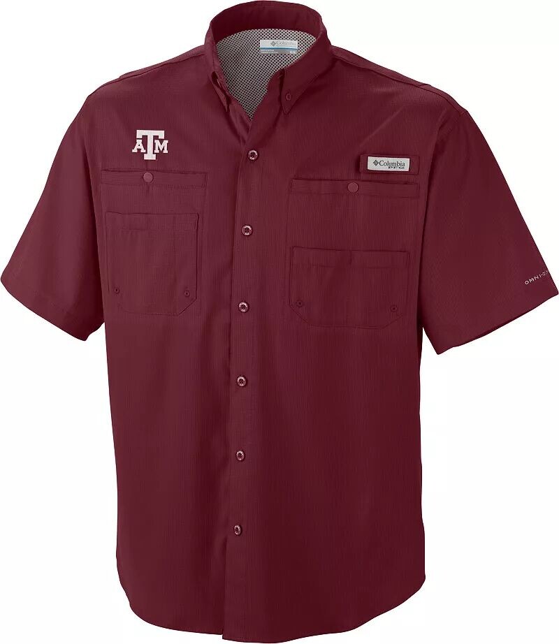 

Мужская рубашка Columbia Performance Texas A&M Aggies Maroon Tamiami Performance