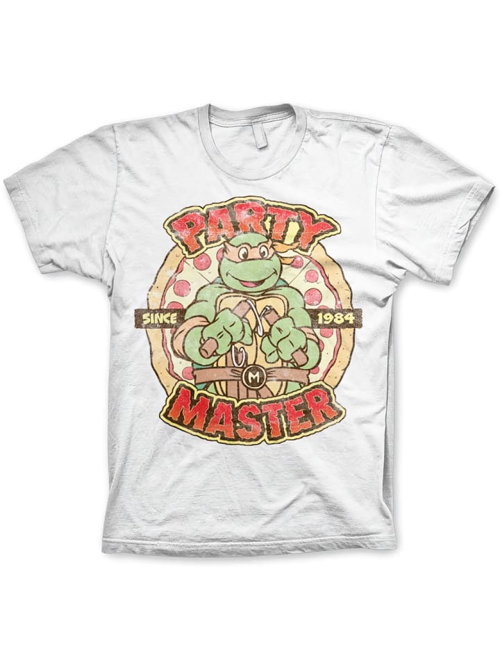 

Футболка TMNT Party Master Since 1984 T-Shirt белого цвета Teenage Mutant Ninja Turtles, Белый, Футболка TMNT Party Master Since 1984 T-Shirt белого цвета Teenage Mutant Ninja Turtles