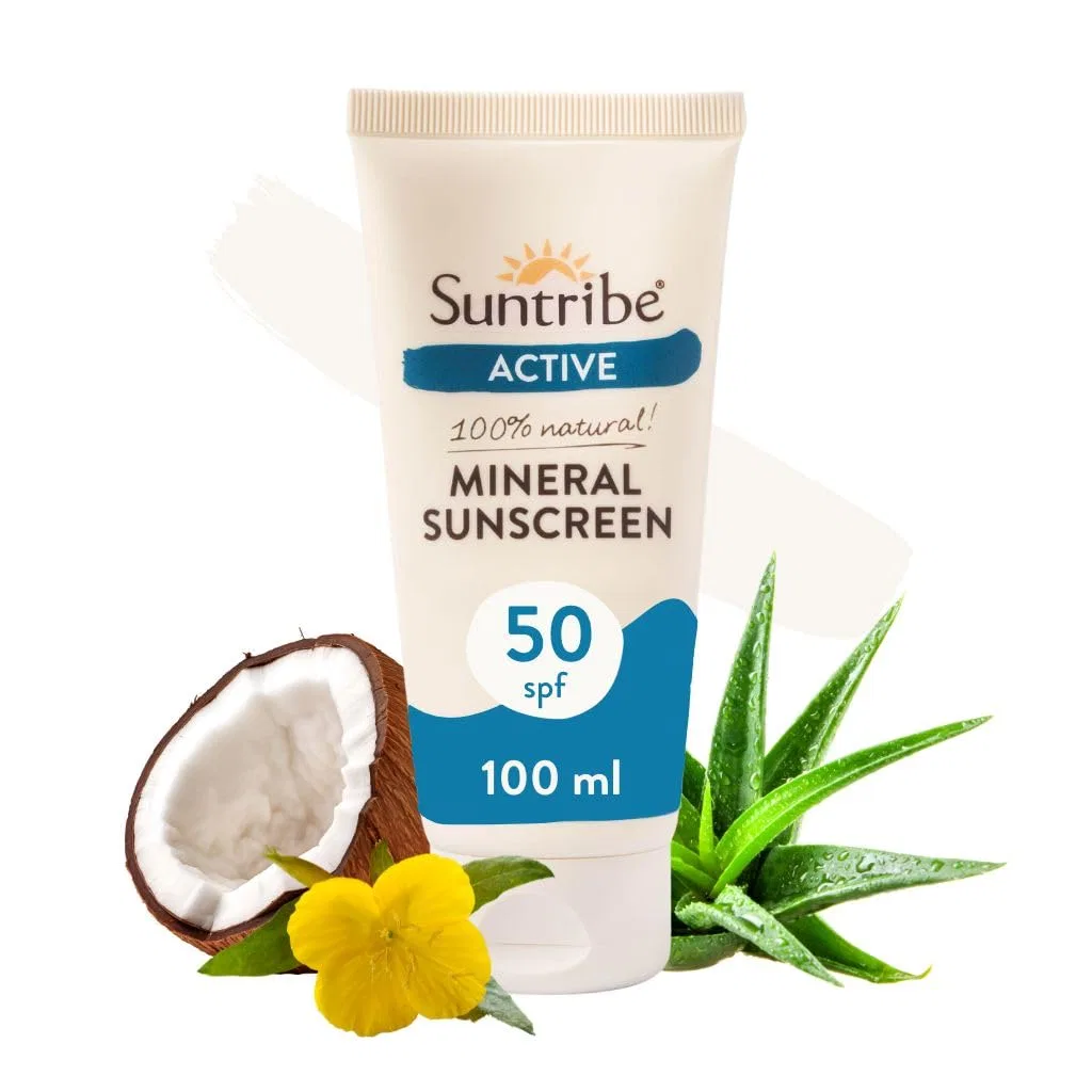 Натуральный минеральный солнцезащитный крем «Sport SPF 50» от Suntribe Suntribe