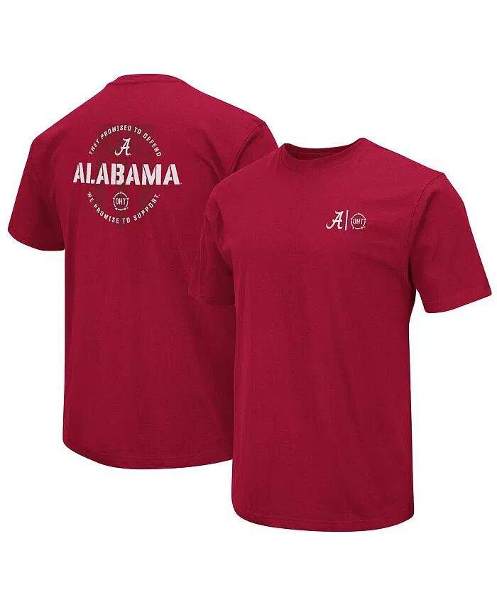 

Мужская футболка Crimson Alabama Crimson Tide OHT в стиле милитари с надписью Appreciation Colosseum
