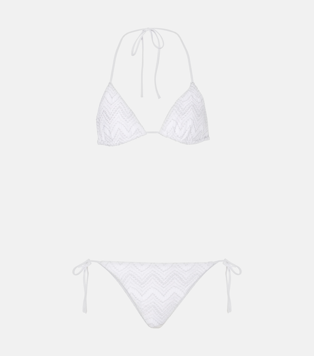 

Бикини Zig Zag Missoni, White w/ Silver Lame