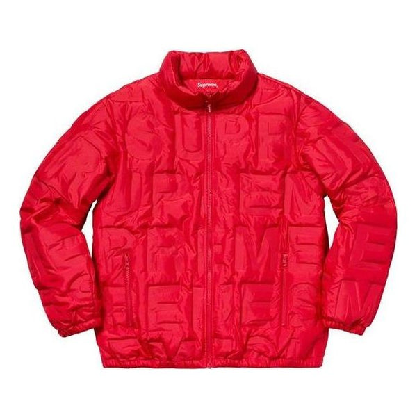 

Куртка bonded logo puffy jacket 'red' Supreme, красный