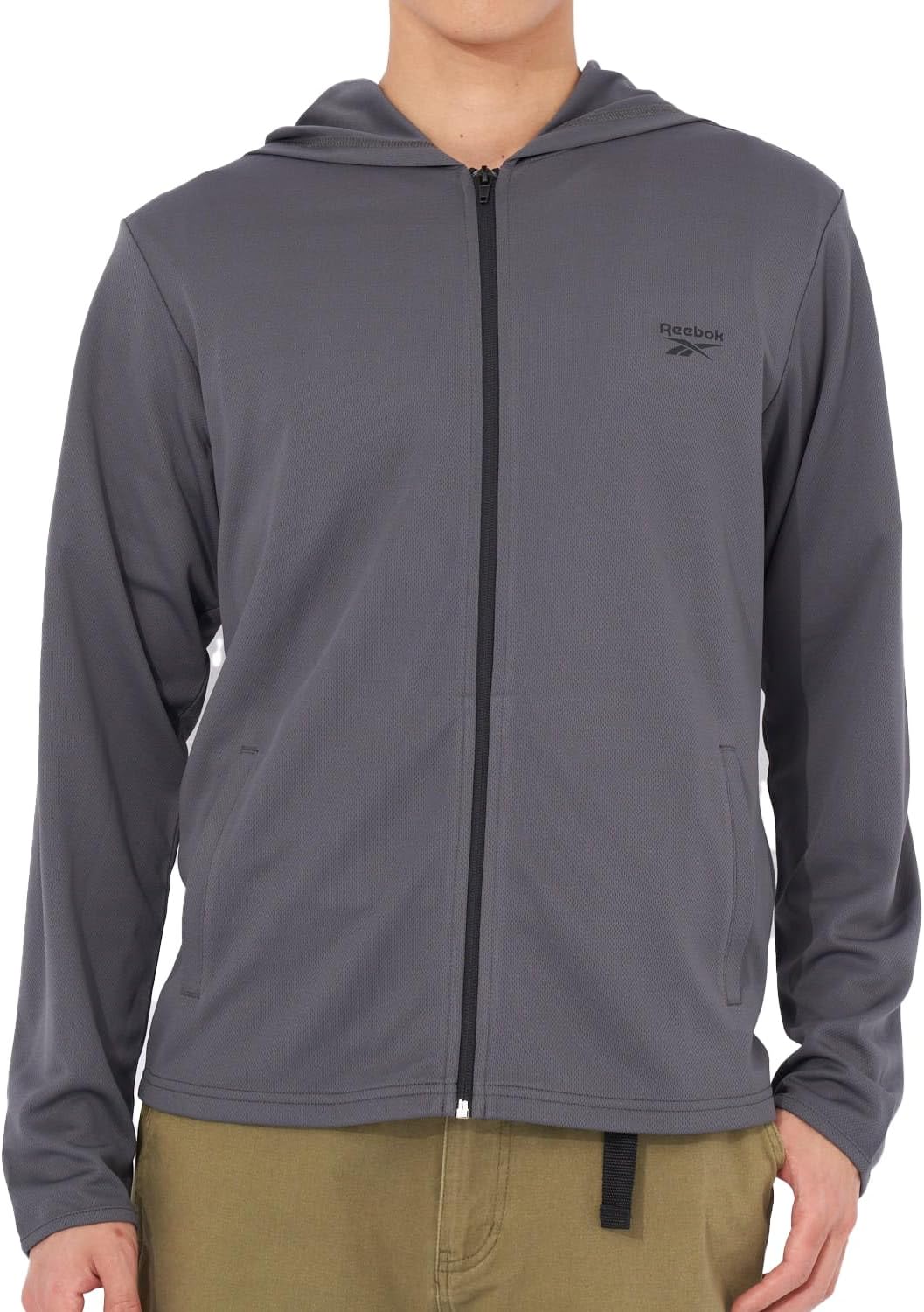 

Мужская футболка-рашгард Reebok на молнии с защитой от УФ-излучения