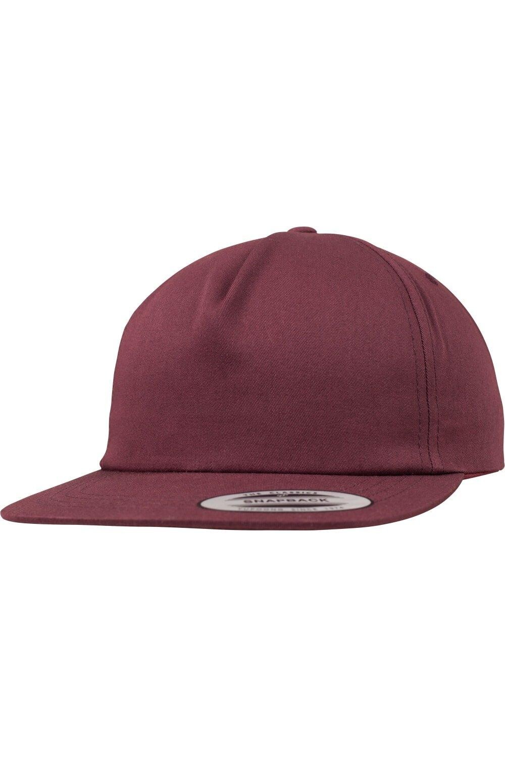 

Неструктурированная кепка Snapback Flexfit с 5 панелями Yupoong, красный