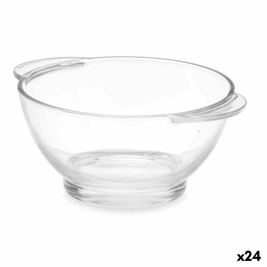 

Миска прозрачная 580 мл с ручками для супа (24 шт.) Vivalto