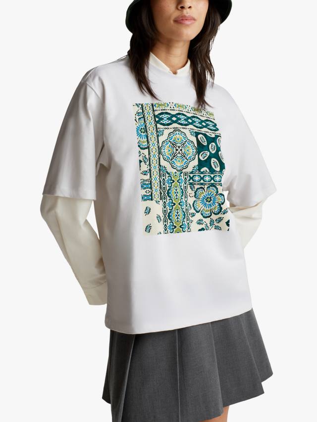 

Графическая футболка Benetton, White