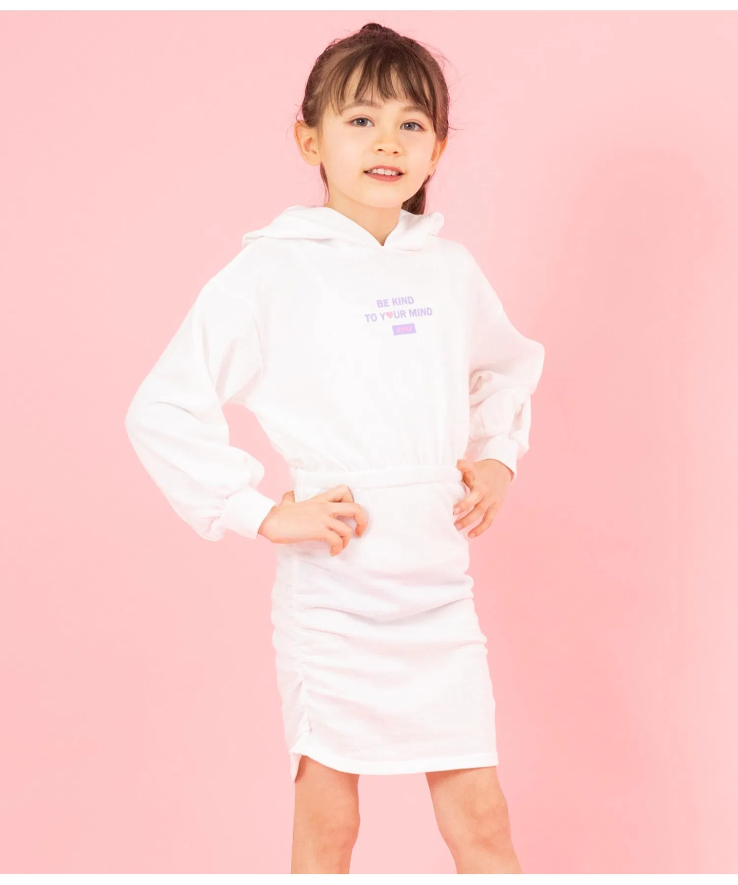 Детскаяワンピース ANAP kids с капюшоном и ушками — фото 2