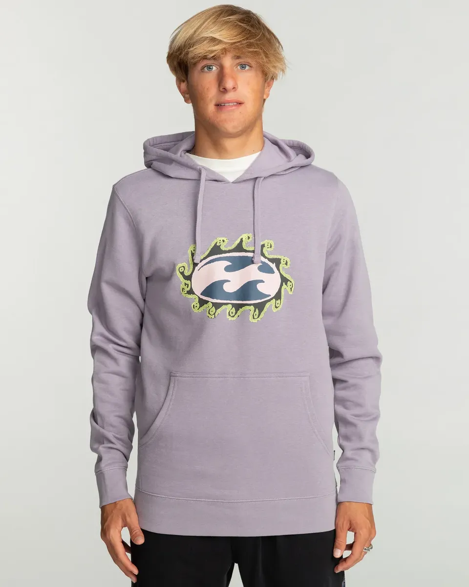 

Толстовка Billabong с капюшоном "Crayon Wave", фиолетовый
