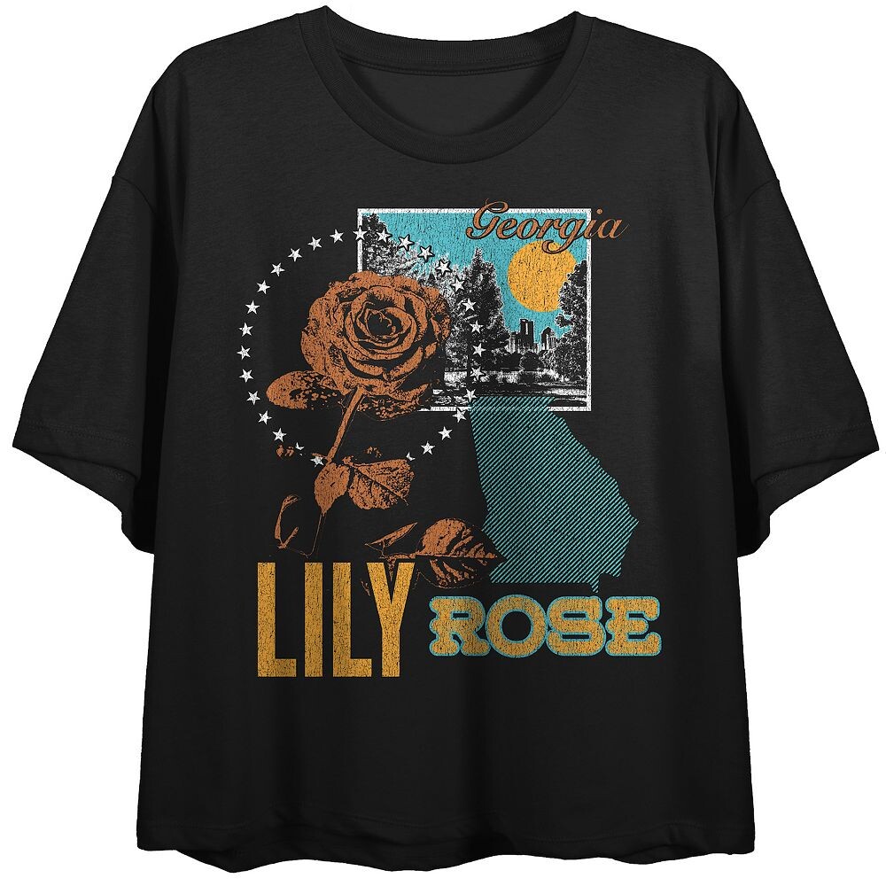

Футболка с рисунком Lily Rose Georgia Rose для юниоров Licensed Character, черный