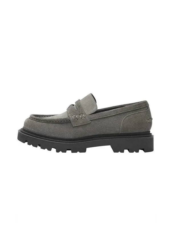 Массивные лоферы без шнурков Pull&Bear, Grey