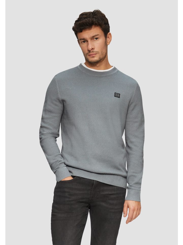 

Пуловер s.Oliver Strickpullover langarm, серый