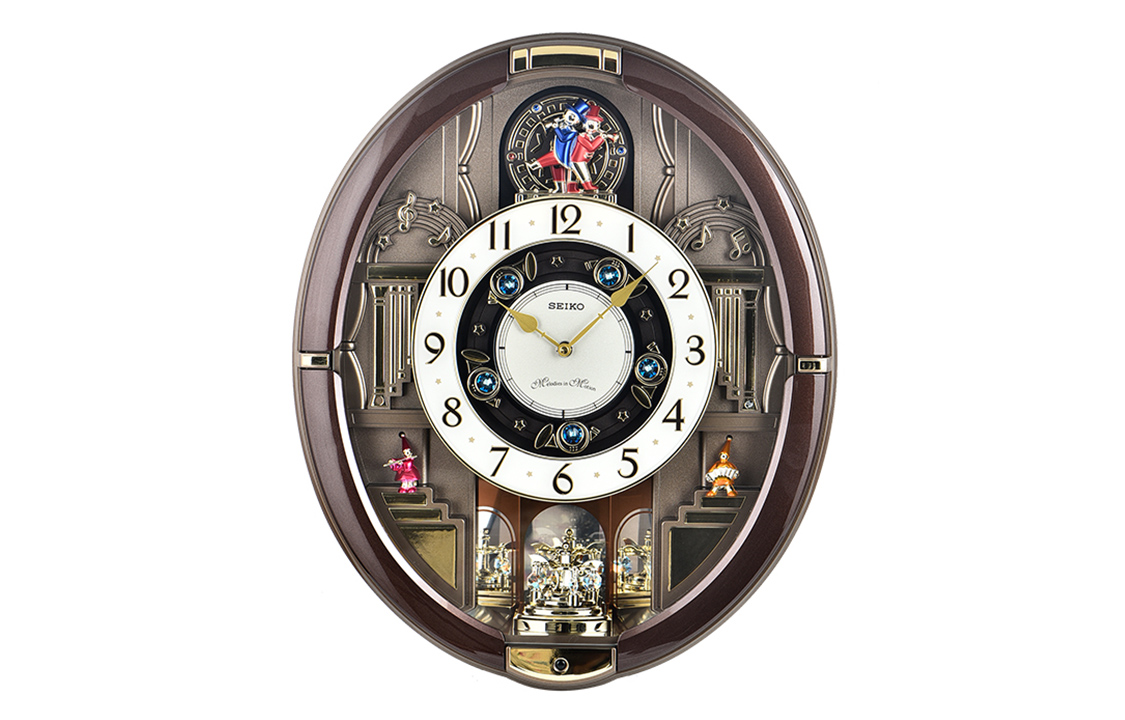 

SEIKO Часы Quartz Movement Plastic Wall Clock Unisex Black QXM384B