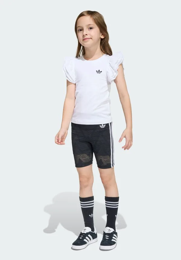 Велосипедная футболка с шортами Adidas Originals, White/Black