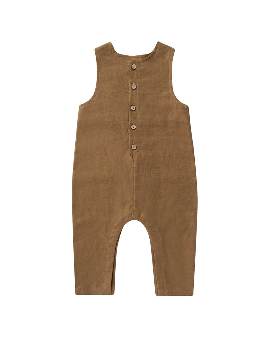 

Комбинезон Rylee + Cru Collective Button из льняной смеси, коричневый