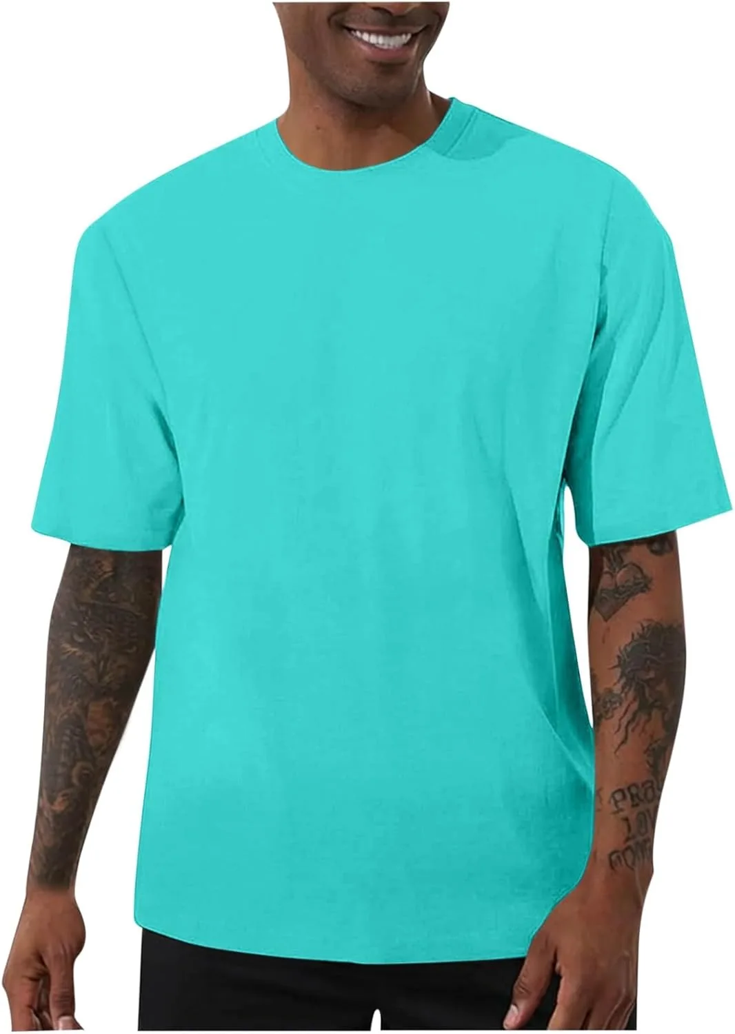 

Мужская футболка Oversized с коротким рукавом, легкая и мягкая