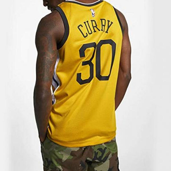 Футболка nba заработали издание sw golden state warriors stephen curry Nike, желтый — фото 4