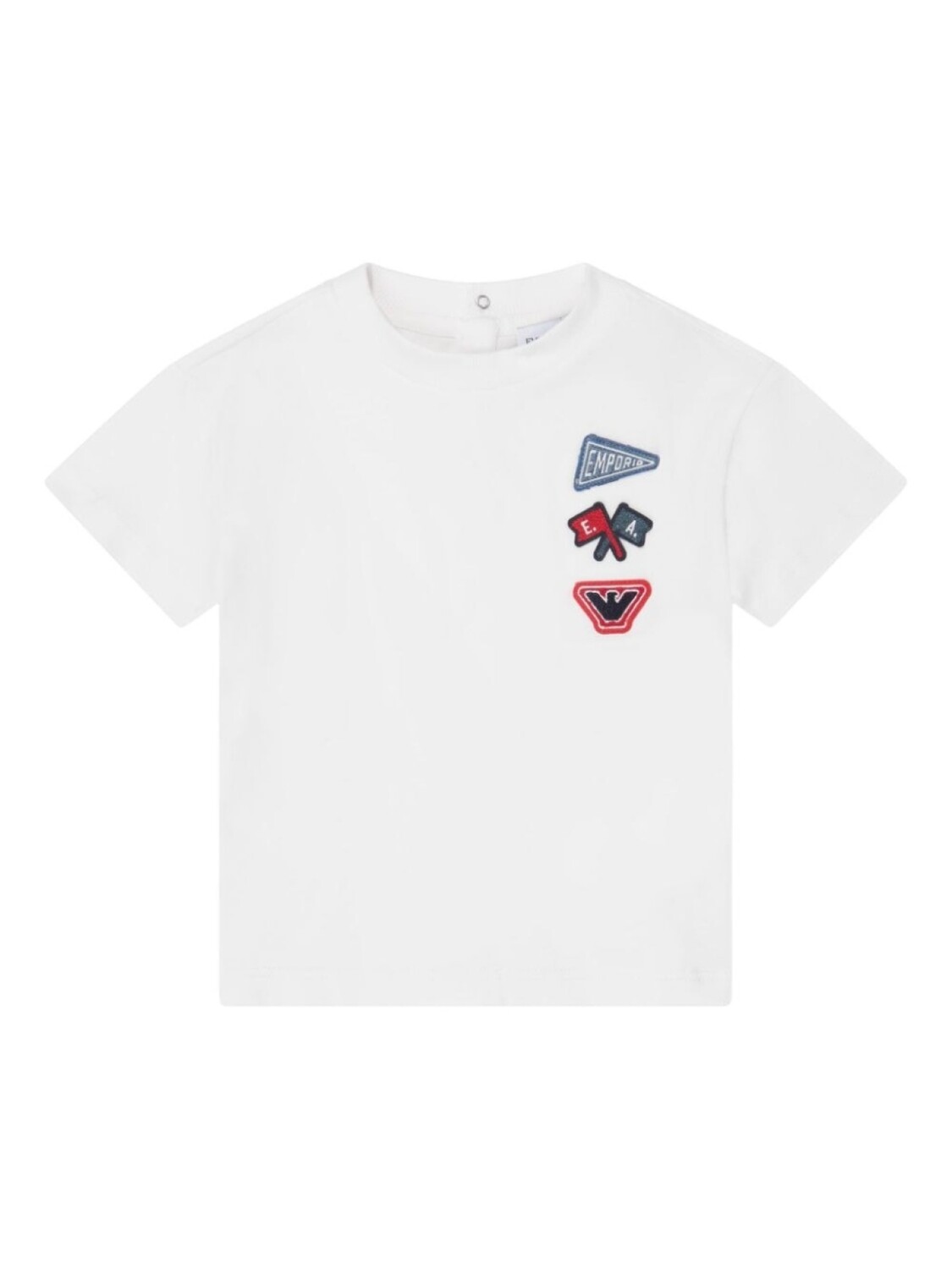 

Emporio Armani Kids футболка с аппликацией логотипа, белый