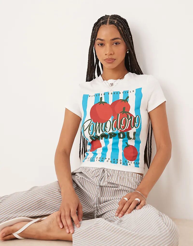 

Детская футболка ASOS DESIGN с изображением помидора