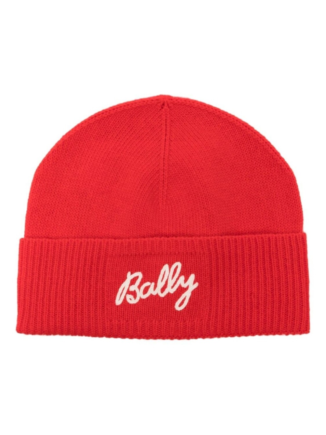 

Bally шапка-бини с вышитым логотипом, красный