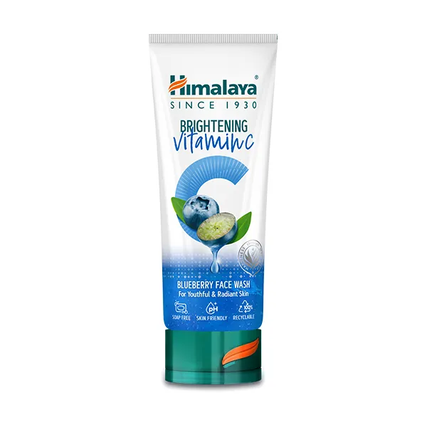 

Очищающий гель для лица Brightening Vitamin-C Blueberry Face Wash Himalaya, 100 ml