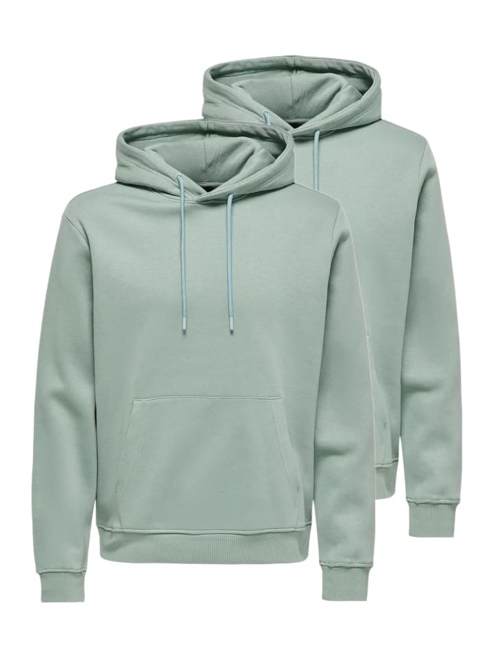 

Толстовка / худи Коннор в китайском зеленом цвете ONLY & SONS