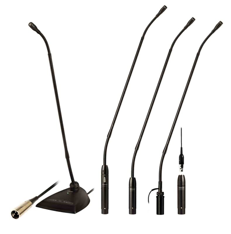 

Микрофон Shure MX418/S 18" Microflex Supercardioid Gooseneck Condenser Mic with Attached XLR Preamp